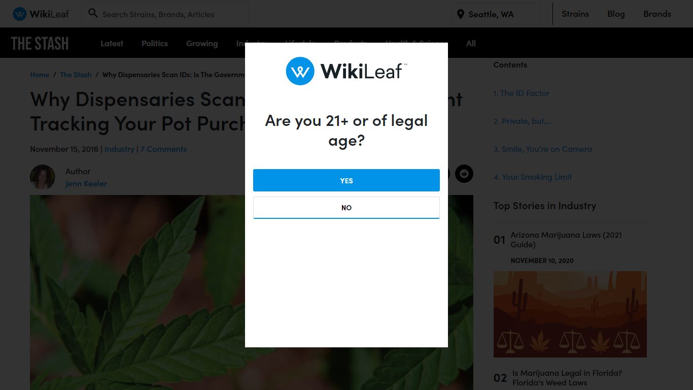 Why Dispensaries Scan IDs: Is the Government Tracking Your Pot Purchases?