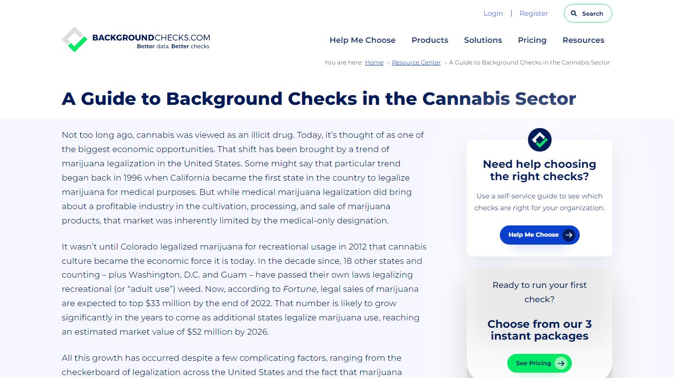 A Guide to Background Checks in the Cannabis Sector